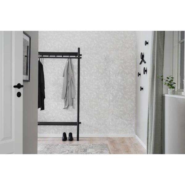 Črn hrastov stenski obešalnik Milford – Rowico-image-3