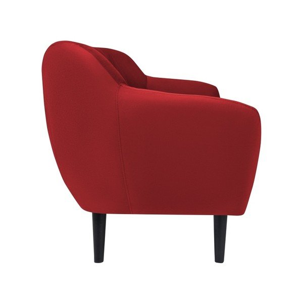 Rdeča žametna zofa Mazzini Sofas Toscane, 158 cm-image-3