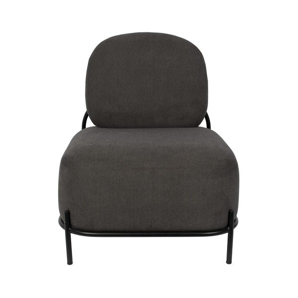 Temno siv fotelj White Label Polly-image-2