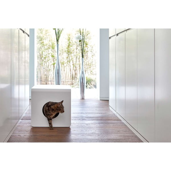 Belo mačje stranišče 41x54,5 cm Sito White – MiaCara-image-4