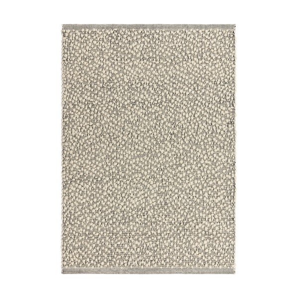 Siva ročno tkana preproga iz mešanice volne 120x170 cm Claude – MADE
