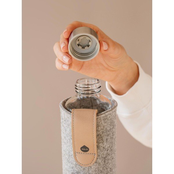 Steklenička iz borosilikatnega stekla z ovitkom iz filca Equa Mismatch Sand Sky, 750 ml-image-1