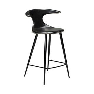 Črn barski stol iz umetnega usnja DAN-FORM Denmark Flair, višina 90 cm