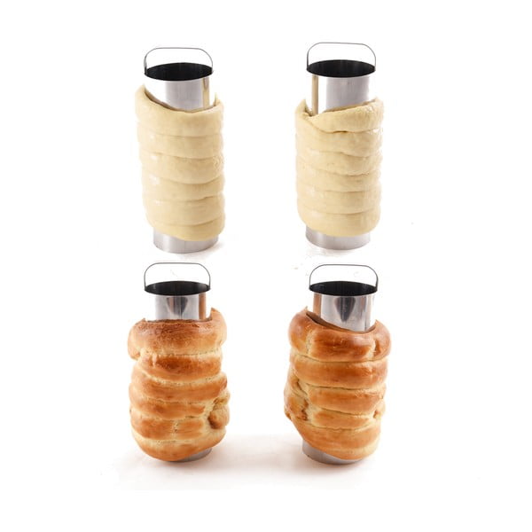 Modeli za trdelnik iz nerjavečega jekla v kompletu 2 ks ø 6 cm – Orion-image-3