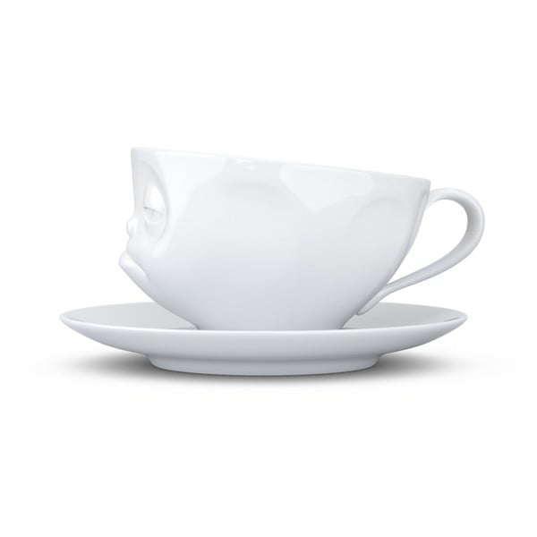 Bela porcelanasta skodelica s krožnikom 58products-image-2