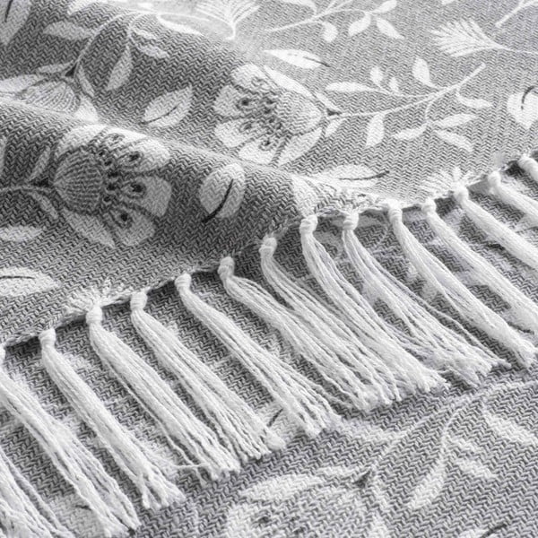 Siva odeja 125x150 cm Flavie – douceur d'intérieur-image-1