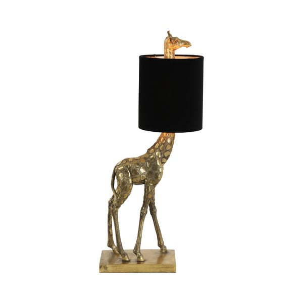 Namizna svetilka v črni in bronasti barvi (višina 61 cm) Giraffe - Light & Living