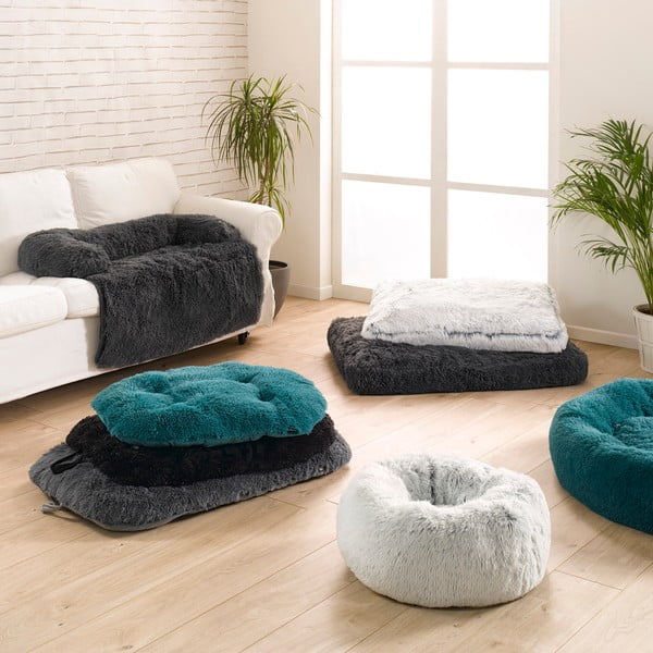 Bela podloga za pse 80x60 cm Fluffy Heather – Love Story-image-1