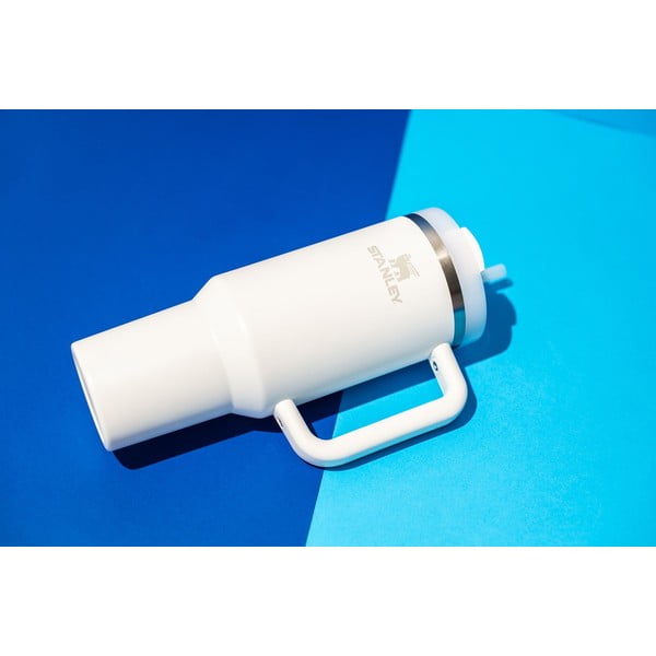 Bela termovka s slamico iz nerjavečega jekla 1,18 l Quencher H2.0 FlowState Tumbler Frost – Stanley-image-1