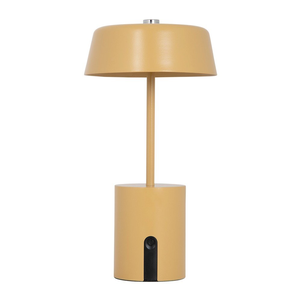 Oker rumena kovinska LED namizna svetilka (višina) Elemental LED