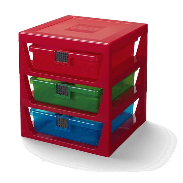 Rdeč organizator s 3 predali za shranjevanje LEGO®-image-2