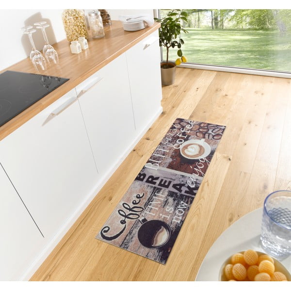 Rjava preproga 50x150 cm Enjoy Coffee Break - Hanse Home-image-1