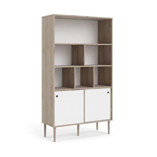 Bela knjižna omara z okvirjem iz hrastovega dekorja Tvilum Rome, 99 x 176 cm-image-3