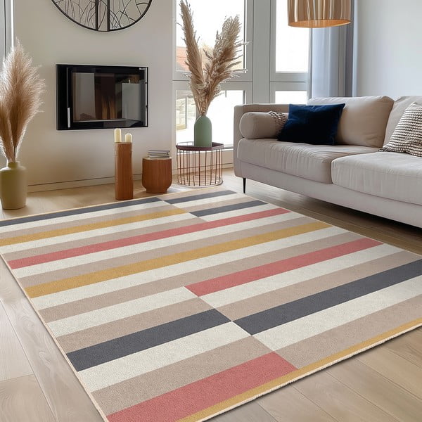 Pralna preproga 120x180 cm Rosy Bandas – Mila Home-image-3