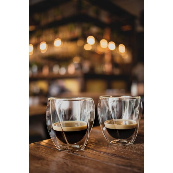 Skodelice v kompletu za kapučino z dvojno steno 2 ks 250 ml Cristallo – Vialli Design-image-1