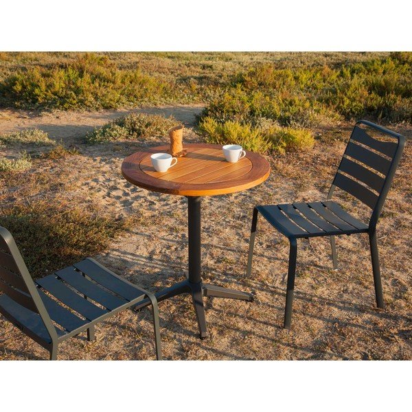 Aluminijasta okrogla vrtna miza ø 68 cm Spring – Ezeis-image-1