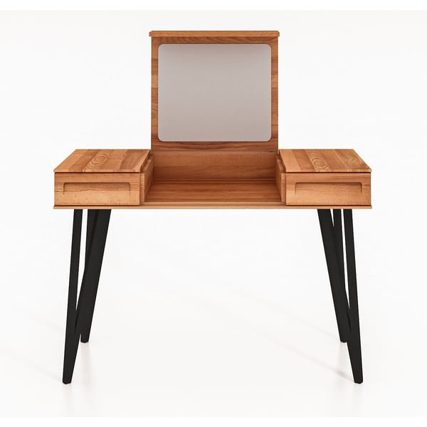 Toaletna mizica iz bukovega lesa 120x53 cm Golo - The Beds-image-2