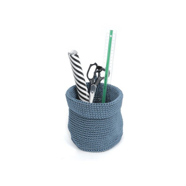 Komplet 3 modrih košar za rože PT Living Weave-image-1