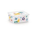 Bela plastična otroška škatla za shranjevanje 40x34x17 cm C Box Style – KIS