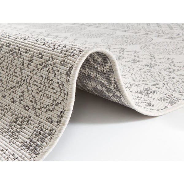 Sivo-bela zunanja preproga Ragami Circle, 80 x 150-image-1