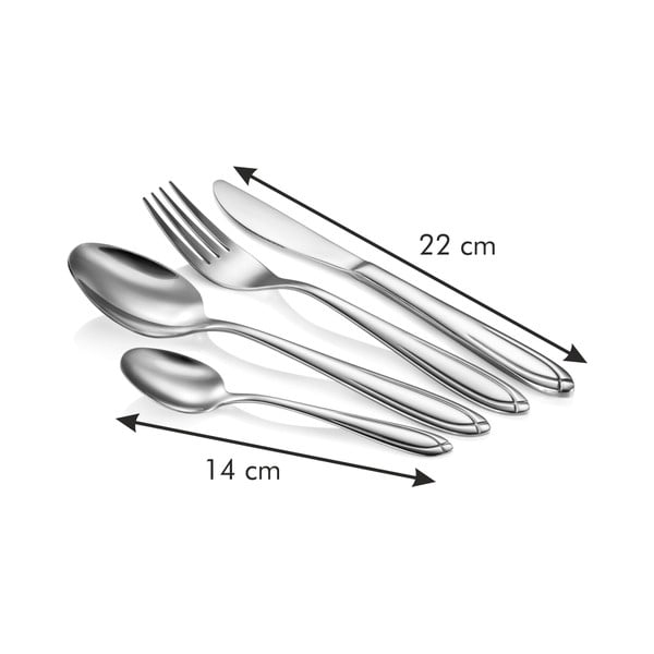 Pribor iz nerjavečega jekla v srebrni barvi Scarlett – Tescoma-image-1