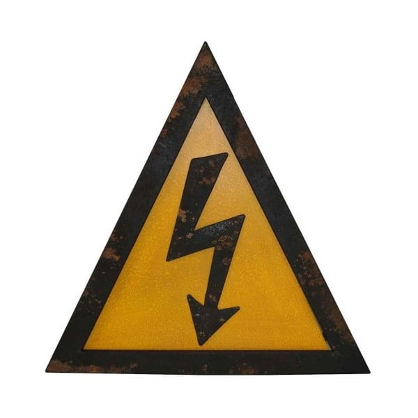 Kovinski stenski znak Antic Line Electricite