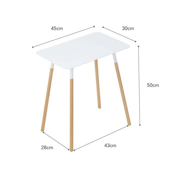 Kovinska stranska mizica 30x45 cm Plain – YAMAZAKI-image-3