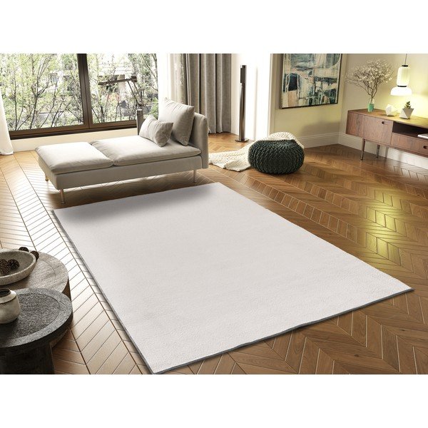 Kremno bela preproga iz mikrovlaken 160x220 cm Coraline Liso – Universal-image-1