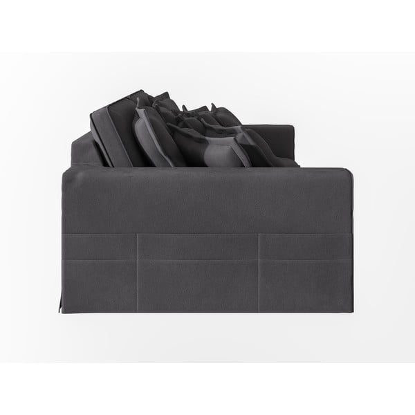 Antracitno siva sedežna garnitura 236 cm Nora – Ropez-image-4