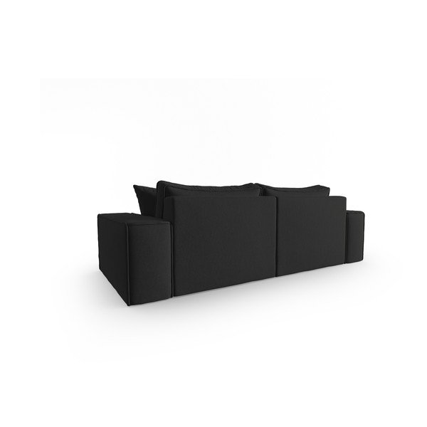 Črna sedežna garnitura 212 cm Mike – Micadoni Home-image-3