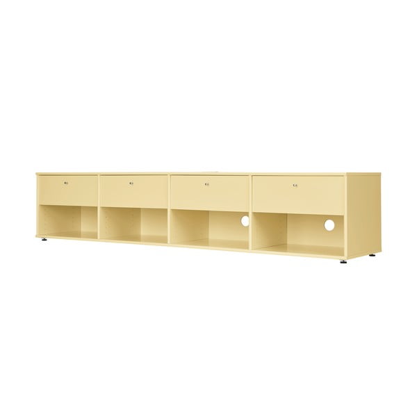 Svetlo rumena TV omarica 214x45 cm Mistral – Hammel Furniture-image-1