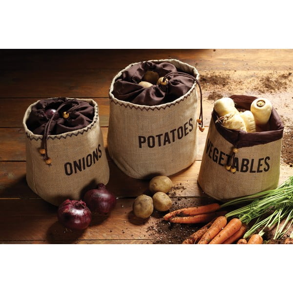 Tekstilna posoda za shranjevanje za čebulo in česen – Kitchen Craft-image-1