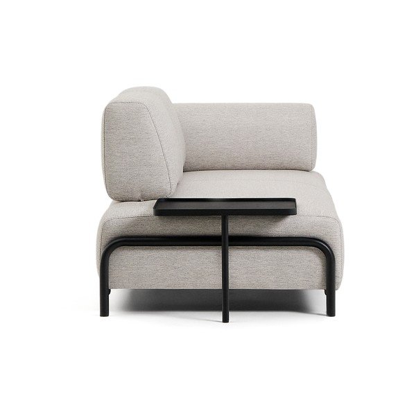 Sivo-bež sedežna garnitura 220 cm Compo – Kave Home-image-3