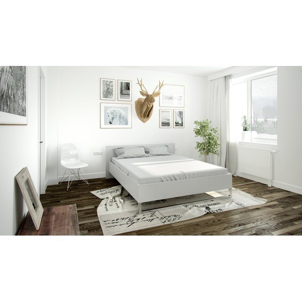 Bela zakonska postelja Tvilum Style, 160 x 200 cm-image-1