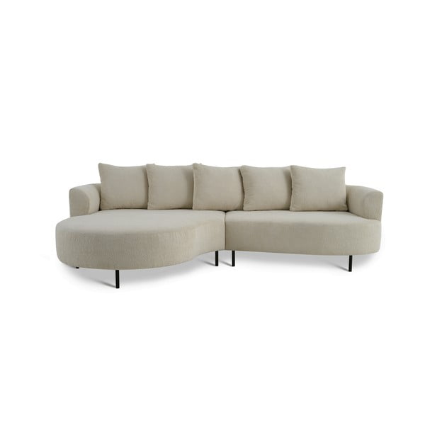 Bež kotna sedežna garnitura (levi kot) Vitoria – Scandic