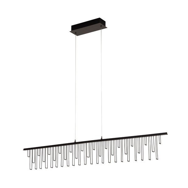 Aluminijasta LED zatemnitvena viseča svetilka v sijajno srebrni barvi Stellar – Nova Luce