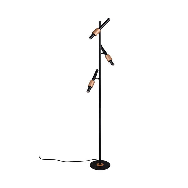 Črno-bronasta LED stoječa svetilka (višina 150 cm) Ikaris – Trio Select