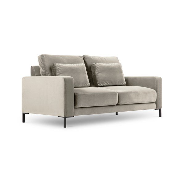 Bež žametna zofa Interieurs 86 Seine, 158 cm-image-2
