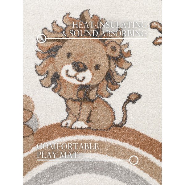 Kremno bela otroška preproga ø160 cm Roar like a Lion – Villeroy&Boch-image-2