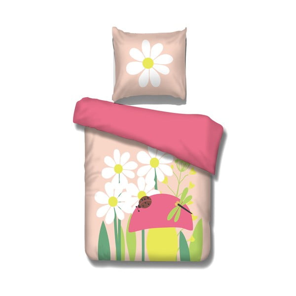 Roza otroška posteljnina Vipack Spring, 29 x 40 cm
