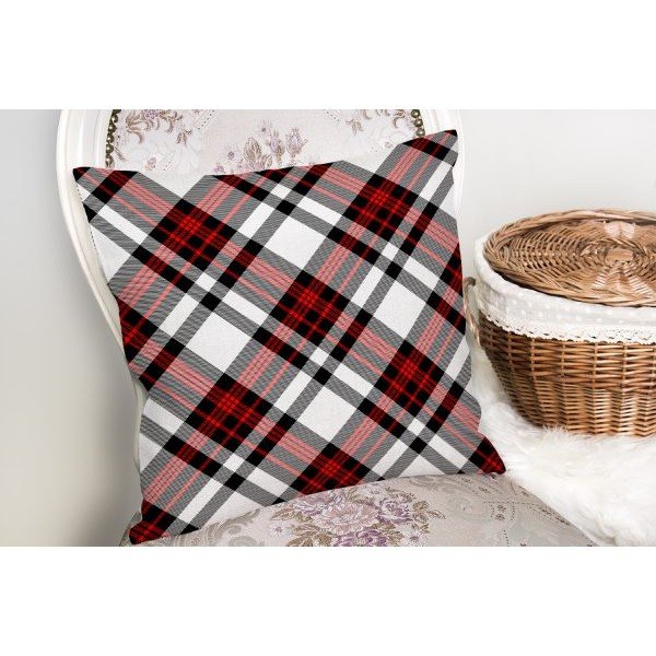 Črno-siva dekorativna prevleka za vzglavnik Minimalist Cushion Covers Flanel, 35 x 55 cm-image-2