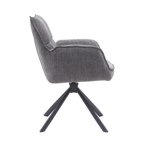 Sivi oblazinjeni jedilni stoli v kompletu 2 ks Marilla – Unique Furniture-image-2