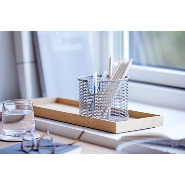 Siva kovinska košara za shranjevanje Zone Inu, ø 10 cm-image-2