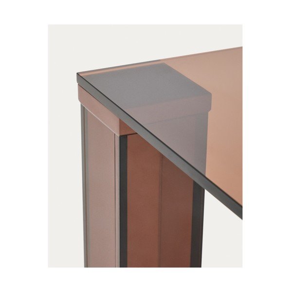 Steklena jedilna miza 100x200 cm Adularia – Kave Home-image-3