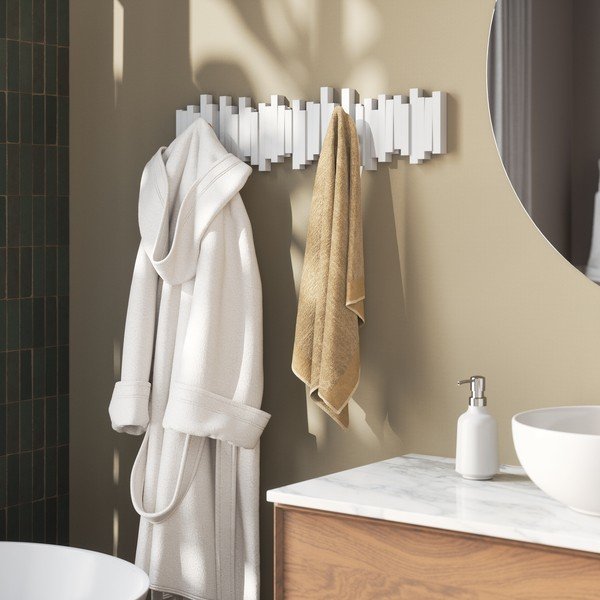 Bel plastičen stenski obešalnik 72 cm Sticks – Umbra-image-2