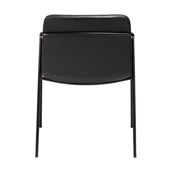 Črn jedilni stol v imitaciji usnja DAN-FORM Denmark Boto-image-4