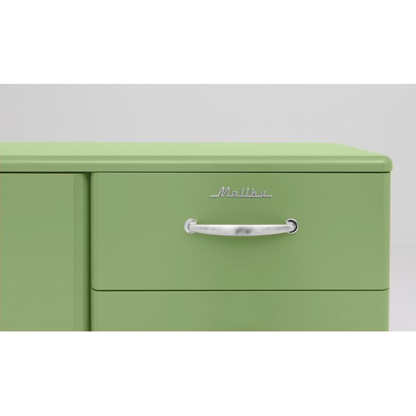 Zelena nizka komoda 98x92 cm Malibu - Tenzo-image-1