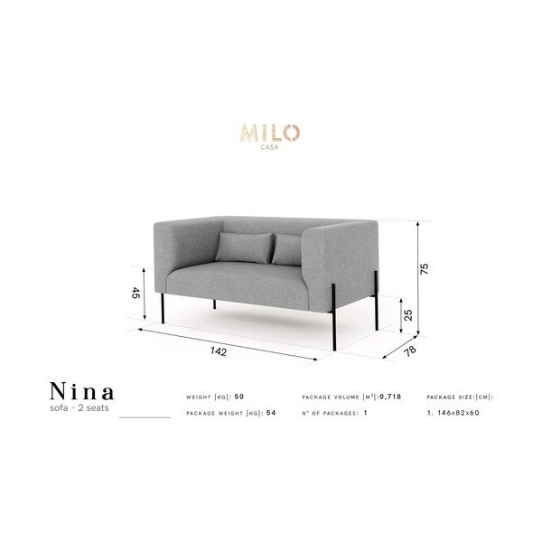 Rumena zofa Milo Casa Nina, 142 cm-image-4