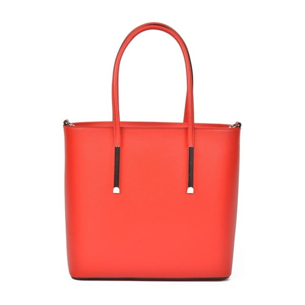 Rdeča usnjena torbica Luisa Vannini Alfonsina