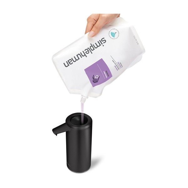 Mat črn jeklen avtomatski dozirnik za milo 266 ml – simplehuman-image-2